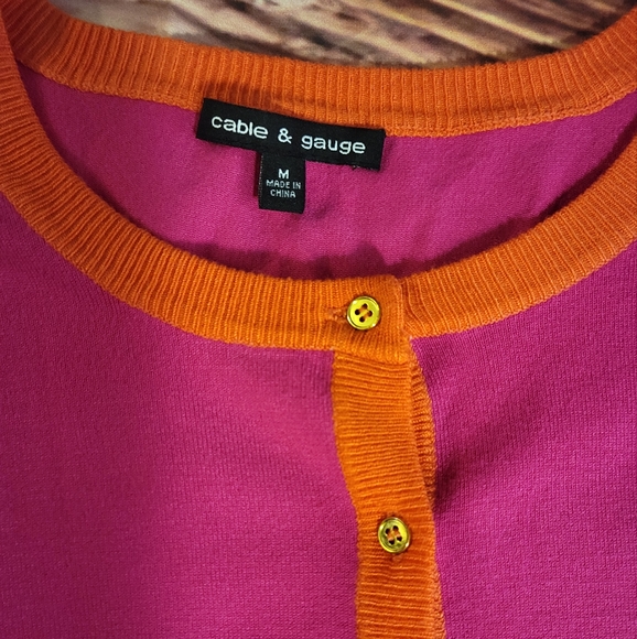 Cable & Gauge M Color Block Cardigan - Picture 5 of 5